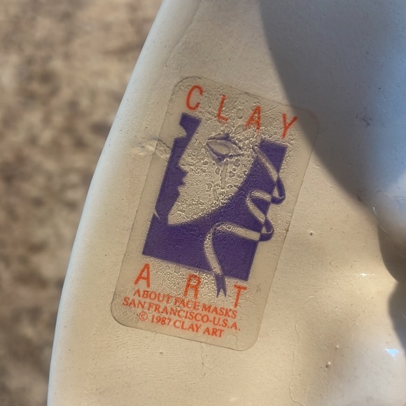 1980’s VINTAGE MASKS BY CLAY ART, ABOUT FACE MASKS, SAN FRANCISCO - Picture 5 of 7